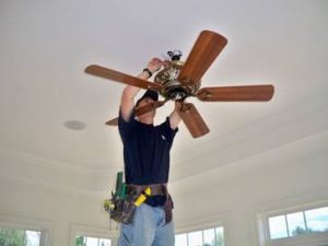 Picture of West Green Electric electrician working in a local residents home.